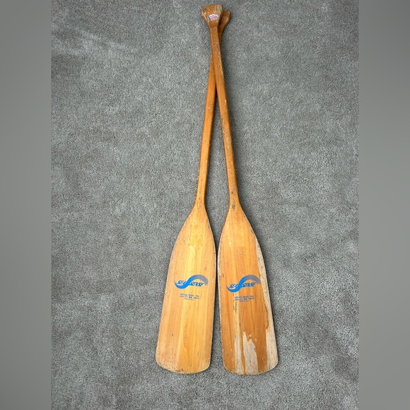 Aviron Clement Wooden paddle Other - Vintage Wooden‎ Kayak paddle, canoe paddle. 47” USA.